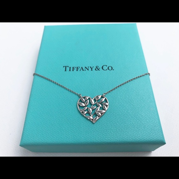 Olive Leaf Heart Pendant 